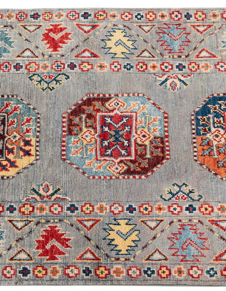 Detail image of 2' 7 x 9' 8  Hand Knotted Kazak Runner Rug
