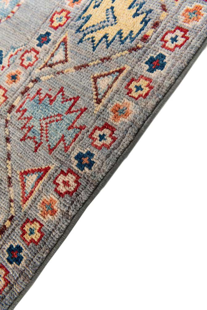 2' 7 x 9' 8 Hand Knotted Kazak Runner Rug