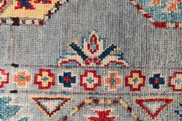 2' 7 x 9' 8 Hand Knotted Kazak Runner Rug