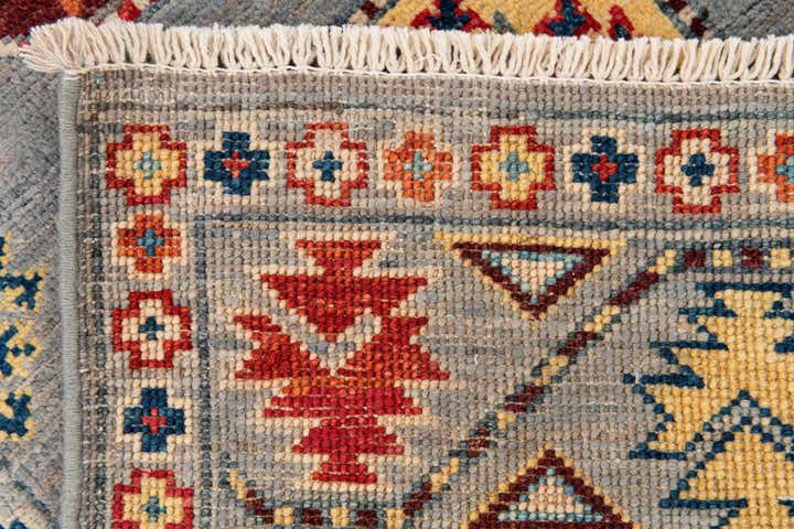 2' 7 x 9' 8 Hand Knotted Kazak Runner Rug