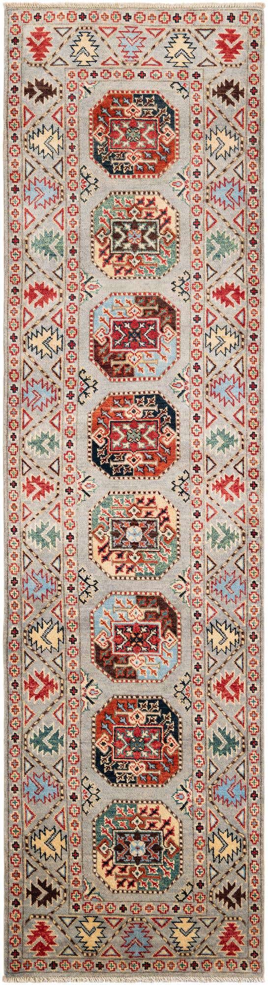 2' 7 x 9' 8 Hand Knotted Kazak Runner Rug