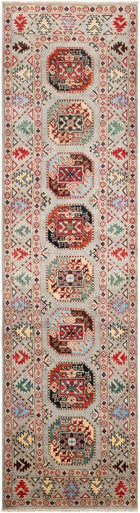 2' 7 x 9' 8 Hand Knotted Kazak Runner Rug