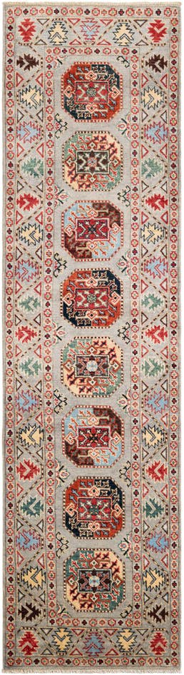 Detail image of 2' 7 x 9' 8 Hand Knotted Kazak Runner Rug