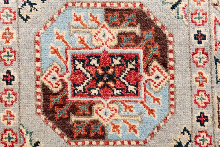 2' 8 x 9' 9 Hand Knotted Kazak Runner Rug