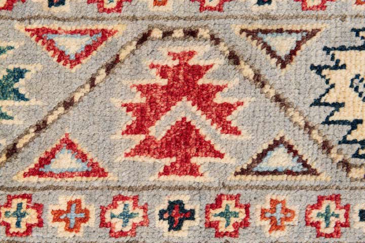 2' 8 x 9' 9 Hand Knotted Kazak Runner Rug