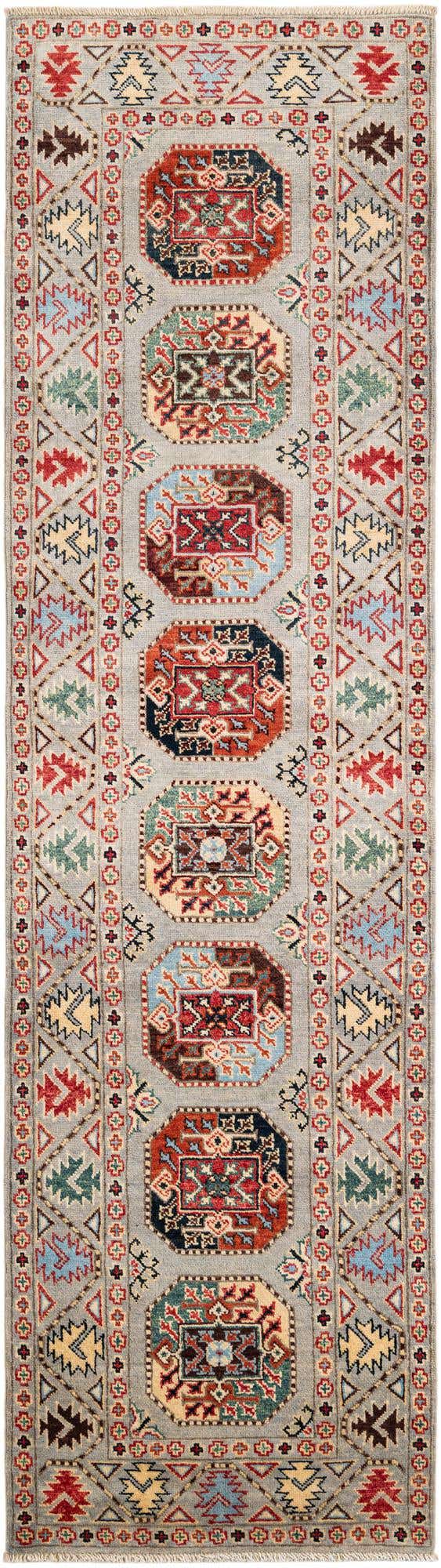 2' 8 x 9' 9 Hand Knotted Kazak Runner Rug