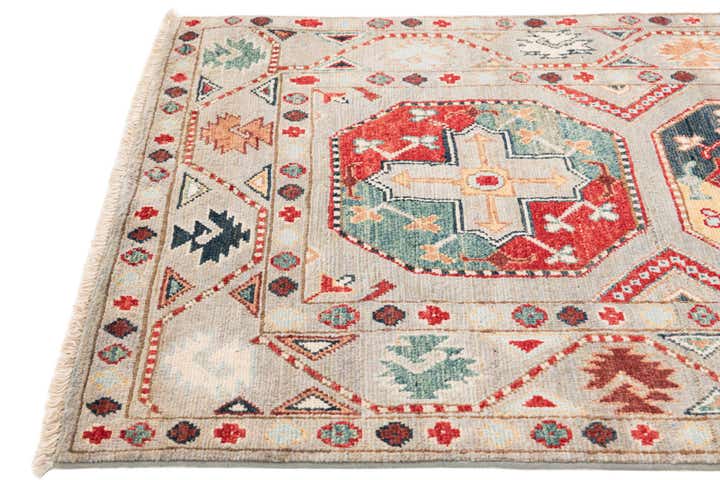 2' 8 x 9' 10 Hand Knotted Kazak Runner Rug