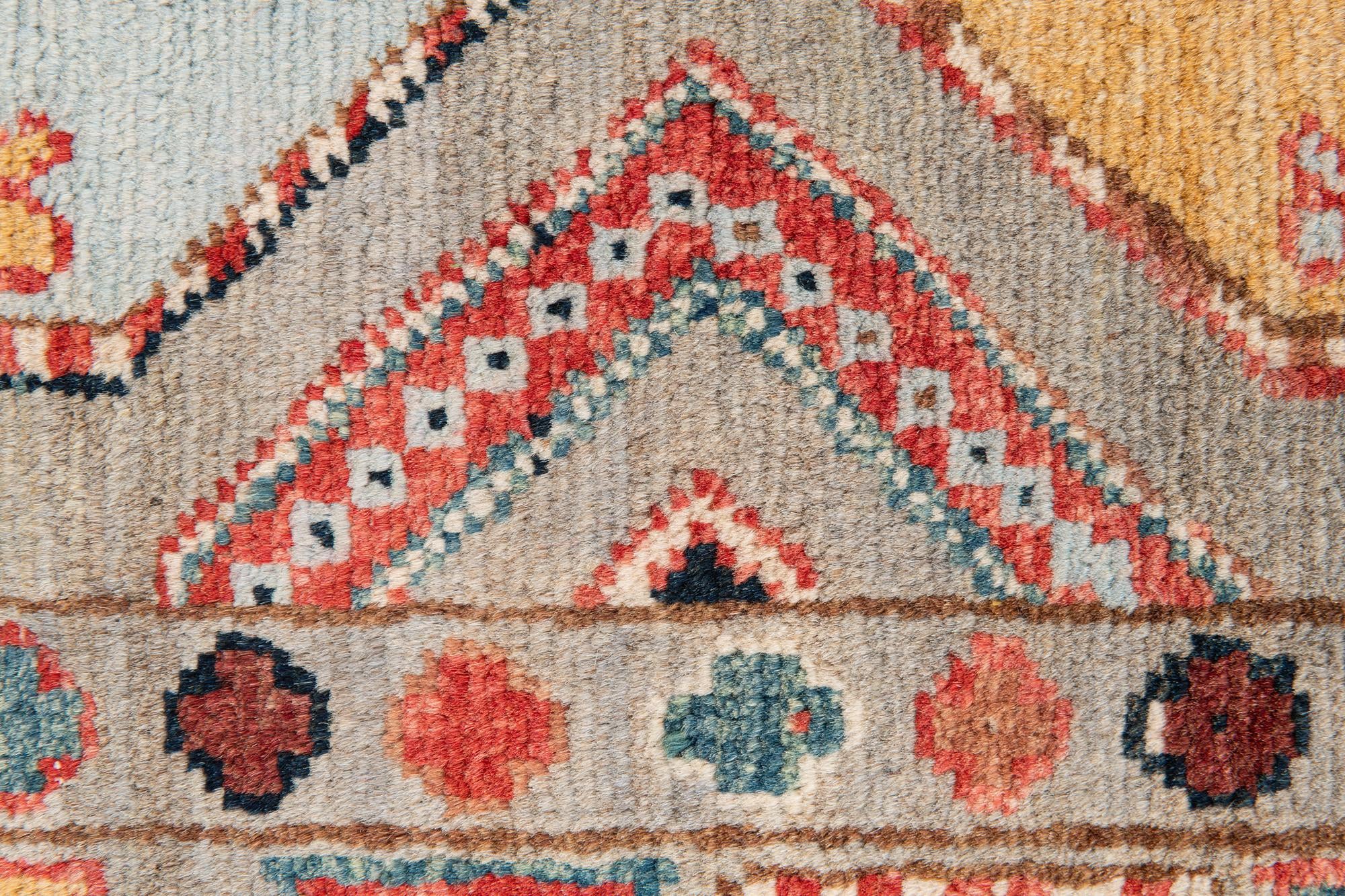 2' 8 x 9' 10 Hand Knotted Kazak Runner Rug
