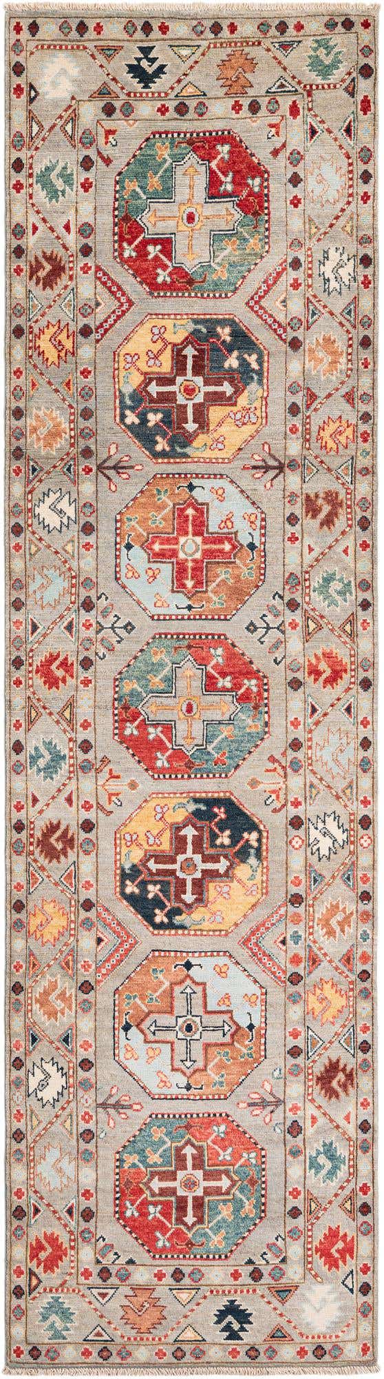 2' 8 x 9' 10 Hand Knotted Kazak Runner Rug