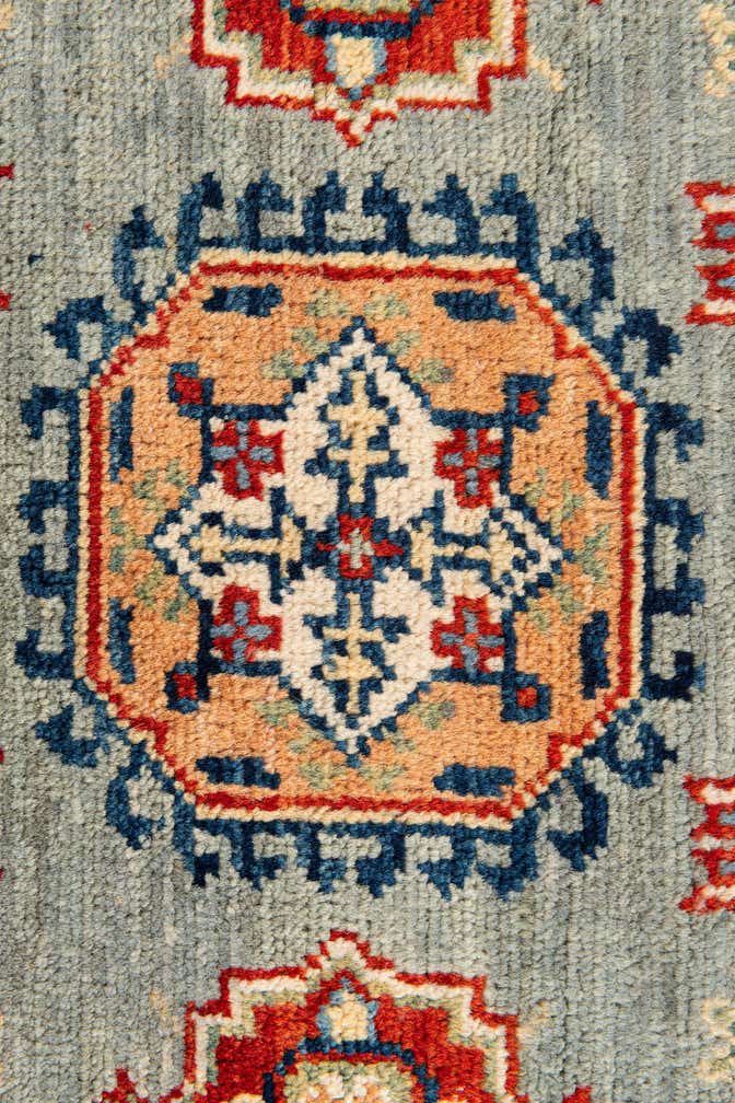 2' 8 x 9' 7 Hand Knotted Kazak Runner Rug