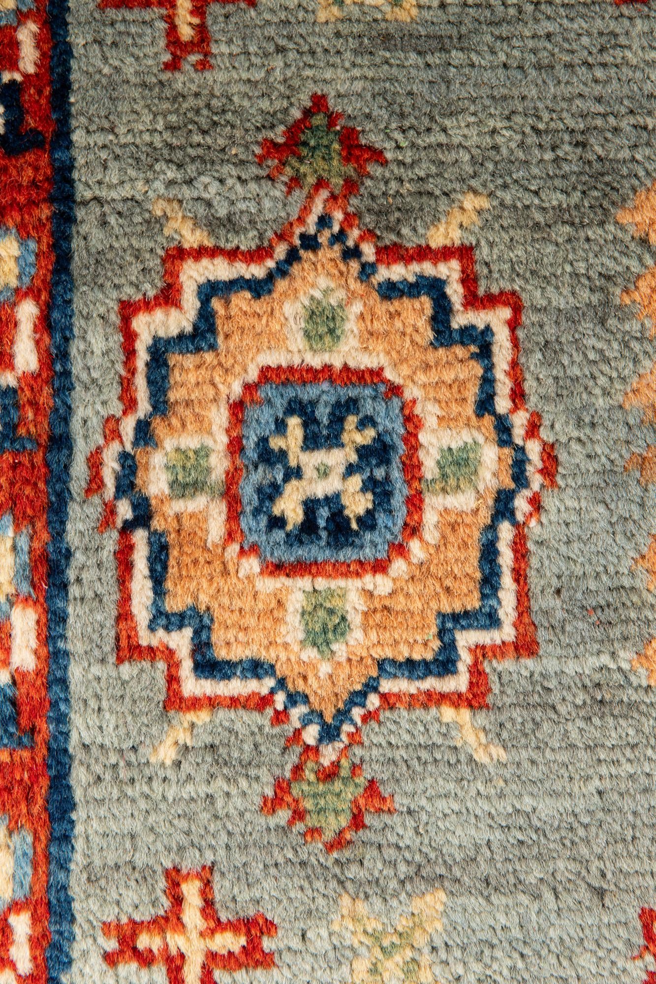 2' 8 x 9' 7 Hand Knotted Kazak Runner Rug