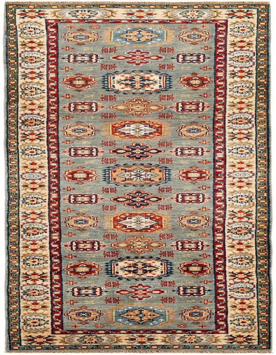 Detail image of 2' 8 x 9' 7 Hand Knotted Kazak Runner Rug