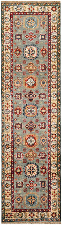 Detail image of 2' 8 x 9' 7 Hand Knotted Kazak Runner Rug