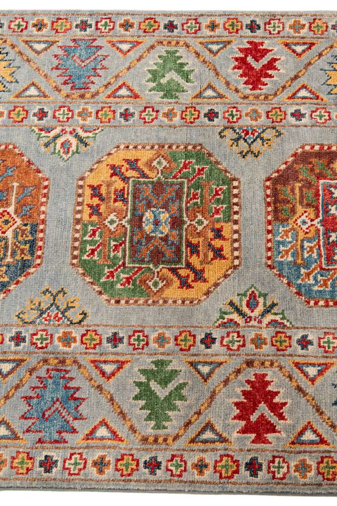 2' 7 x 9' 7 Hand Knotted Kazak Runner Rug