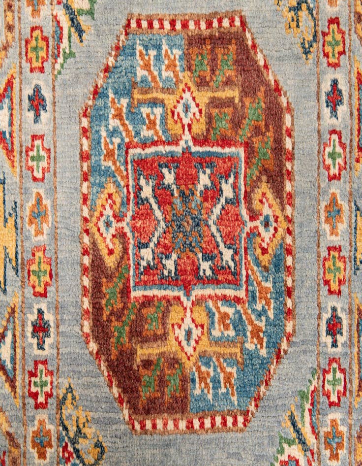 Detail image of 2' 7 x 9' 7  Hand Knotted Kazak Runner Rug