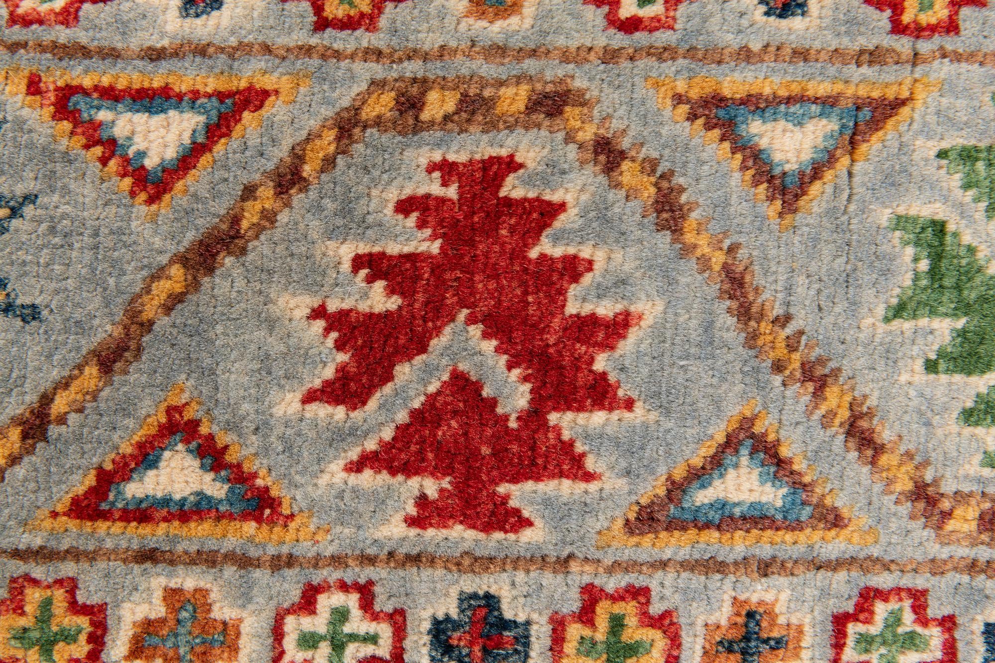 2' 7 x 9' 7 Hand Knotted Kazak Runner Rug