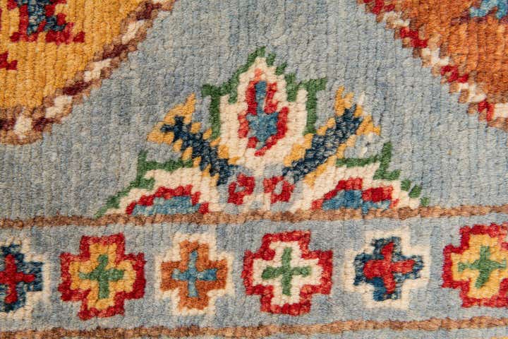 2' 7 x 9' 7 Hand Knotted Kazak Runner Rug