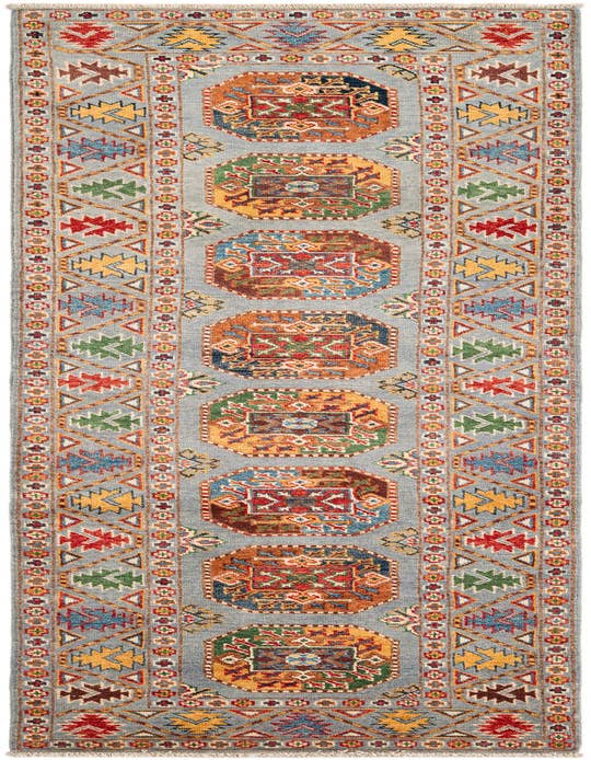 Detail image of 2' 7 x 9' 7 Hand Knotted Kazak Runner Rug