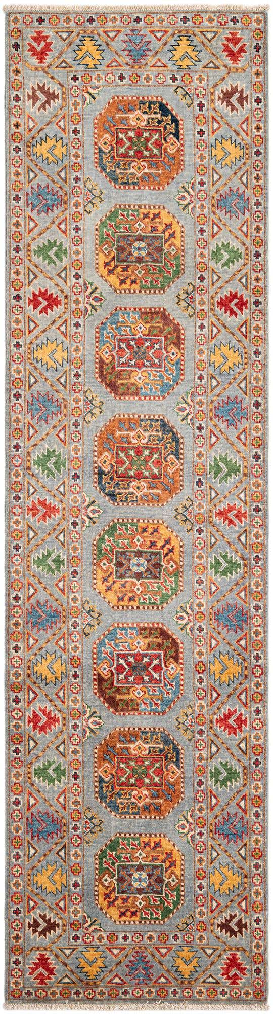 2' 7 x 9' 7 Hand Knotted Kazak Runner Rug