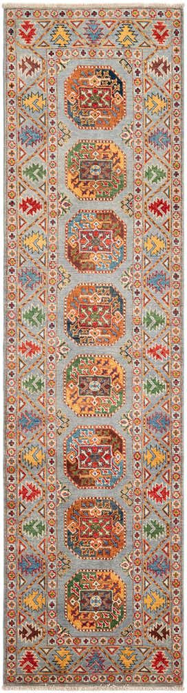 2' 7 x 9' 7 Hand Knotted Kazak Runner Rug