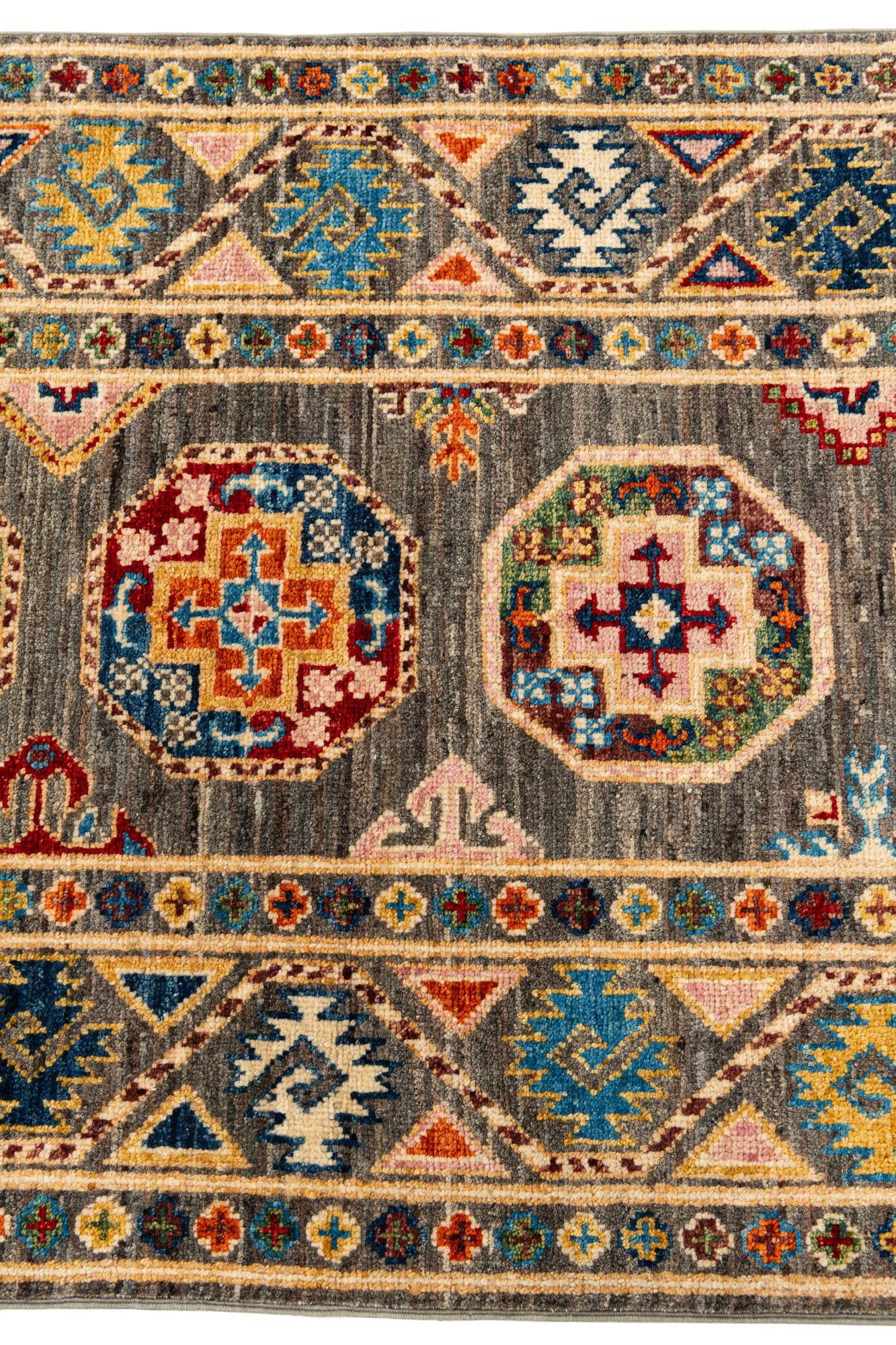2' 8 x 9' 10 Hand Knotted Kazak Runner Rug