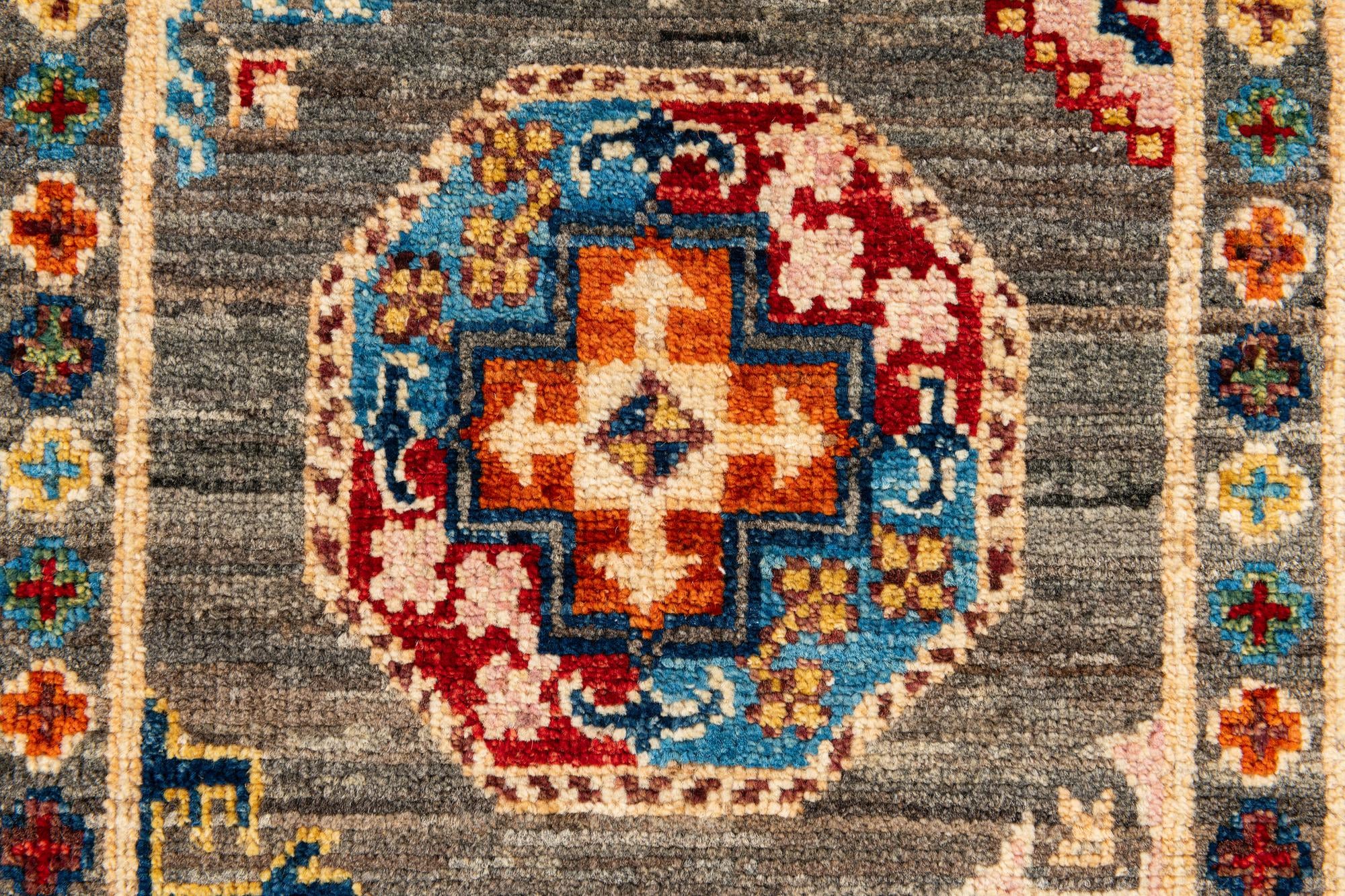 2' 8 x 9' 10 Hand Knotted Kazak Runner Rug