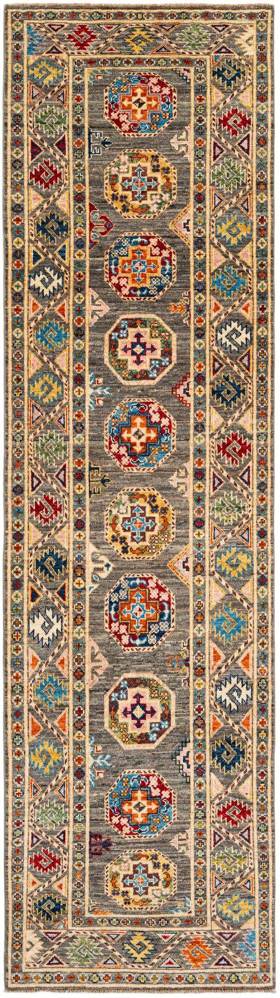 2' 8 x 9' 10 Hand Knotted Kazak Runner Rug