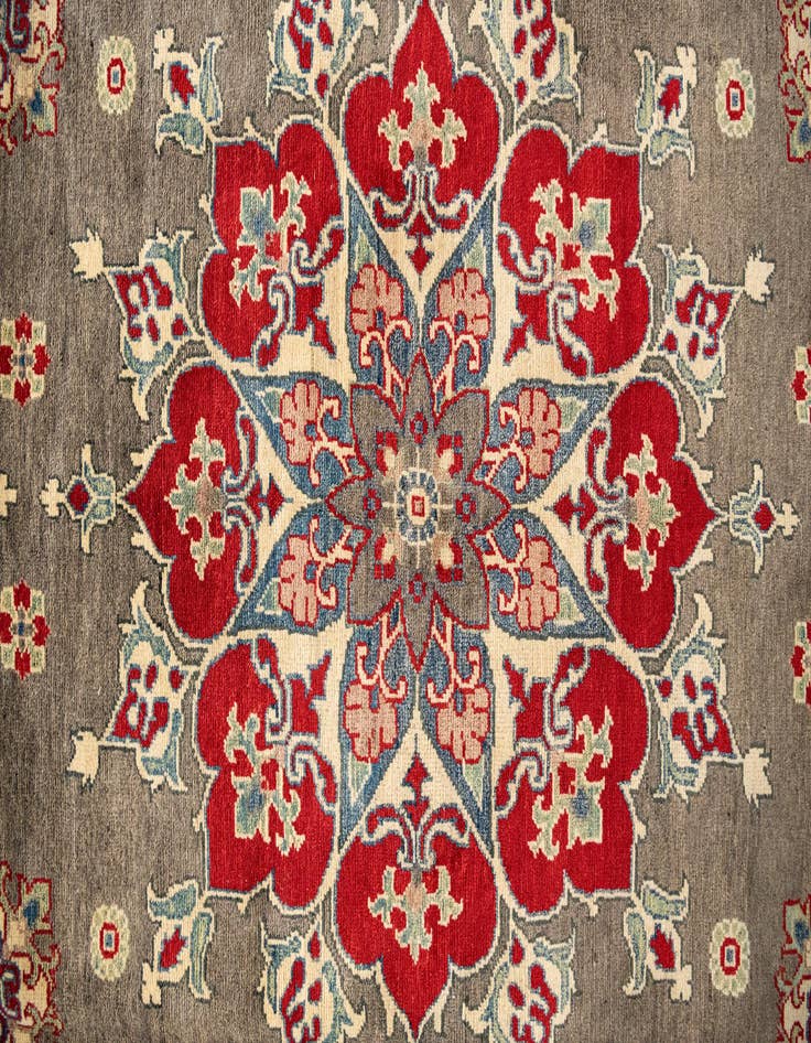 Detail image of 10' 1 x 19' 9 Hand Knotted Kazak Runner Rug