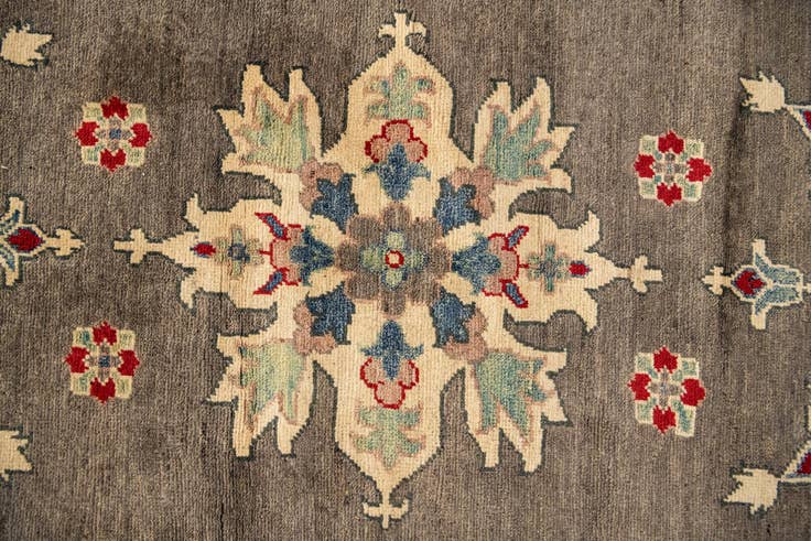 Detail image of 10' 1 x 19' 9 Hand Knotted Kazak Runner Rug