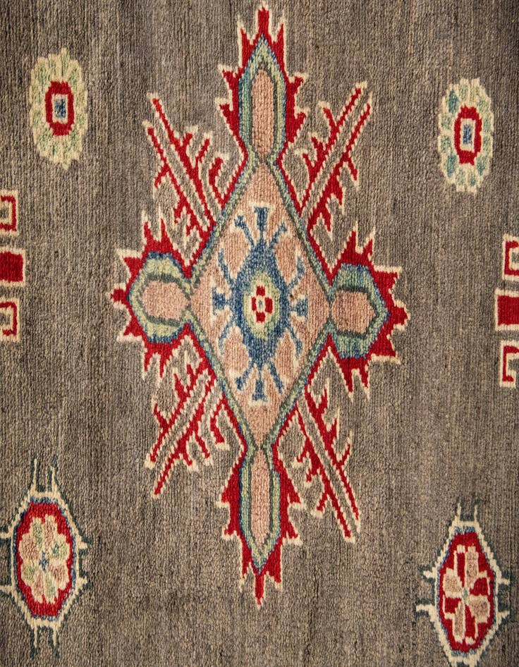 Detail image of 10' 1 x 19' 9  Hand Knotted Kazak Runner Rug