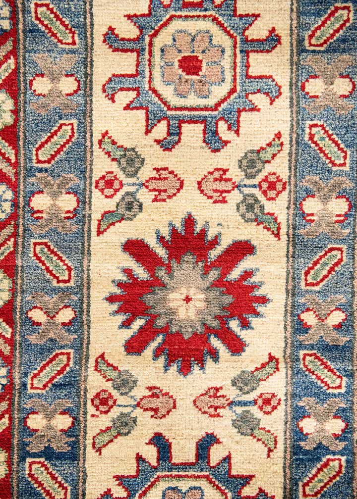 10' 1 x 19' 9 Hand Knotted Kazak Runner Rug