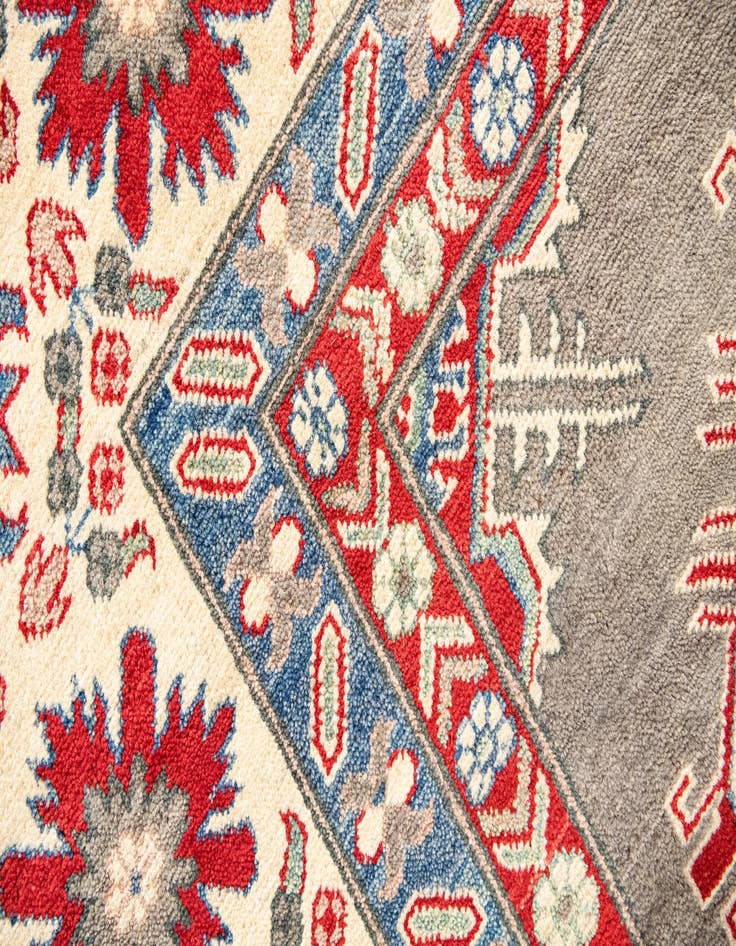 Detail image of 10' 1 x 19' 9  Hand Knotted Kazak Runner Rug