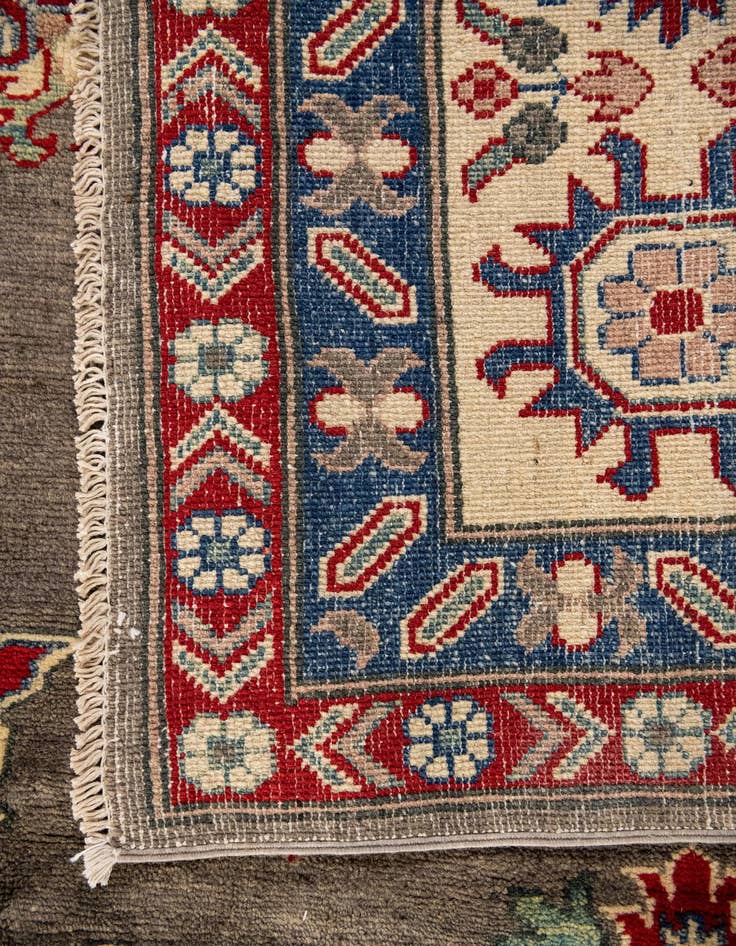 Detail image of 10' 1 x 19' 9  Hand Knotted Kazak Runner Rug