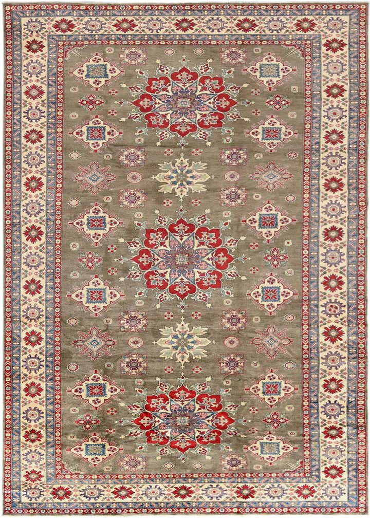 10' 1 x 19' 9 Hand Knotted Kazak Runner Rug
