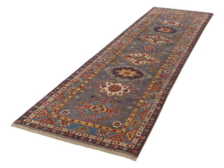 2' 7 x 9' 5 Hand Knotted Kazak Runner Rug