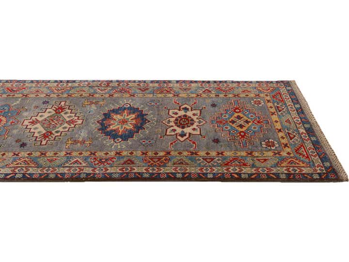 2' 7 x 9' 5 Hand Knotted Kazak Runner Rug