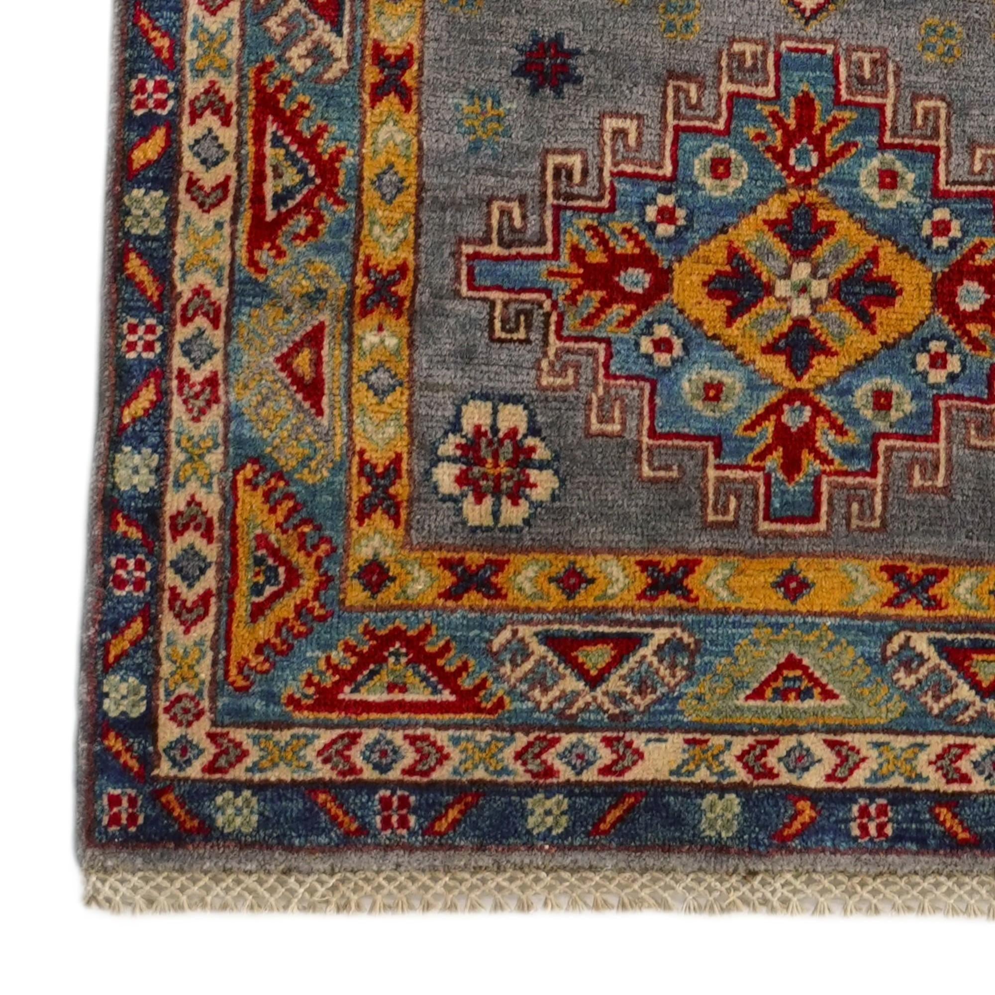 2' 7 x 9' 5 Hand Knotted Kazak Runner Rug
