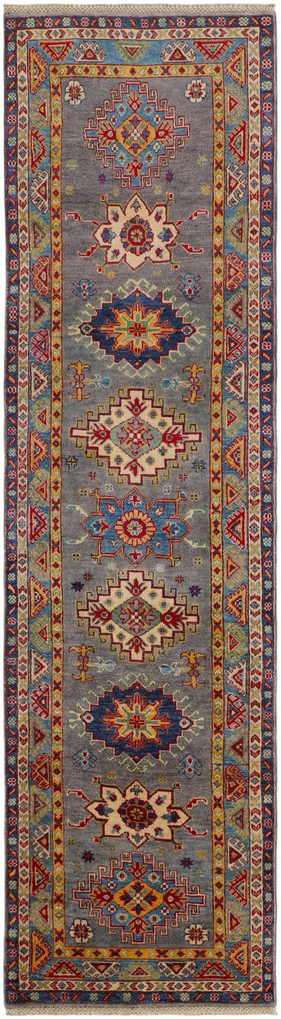 2' 7 x 9' 5 Hand Knotted Kazak Runner Rug