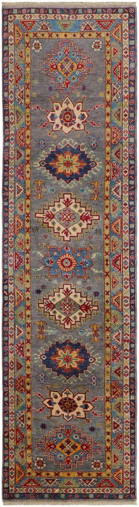 2' 7 x 9' 5 Hand Knotted Kazak Runner Rug