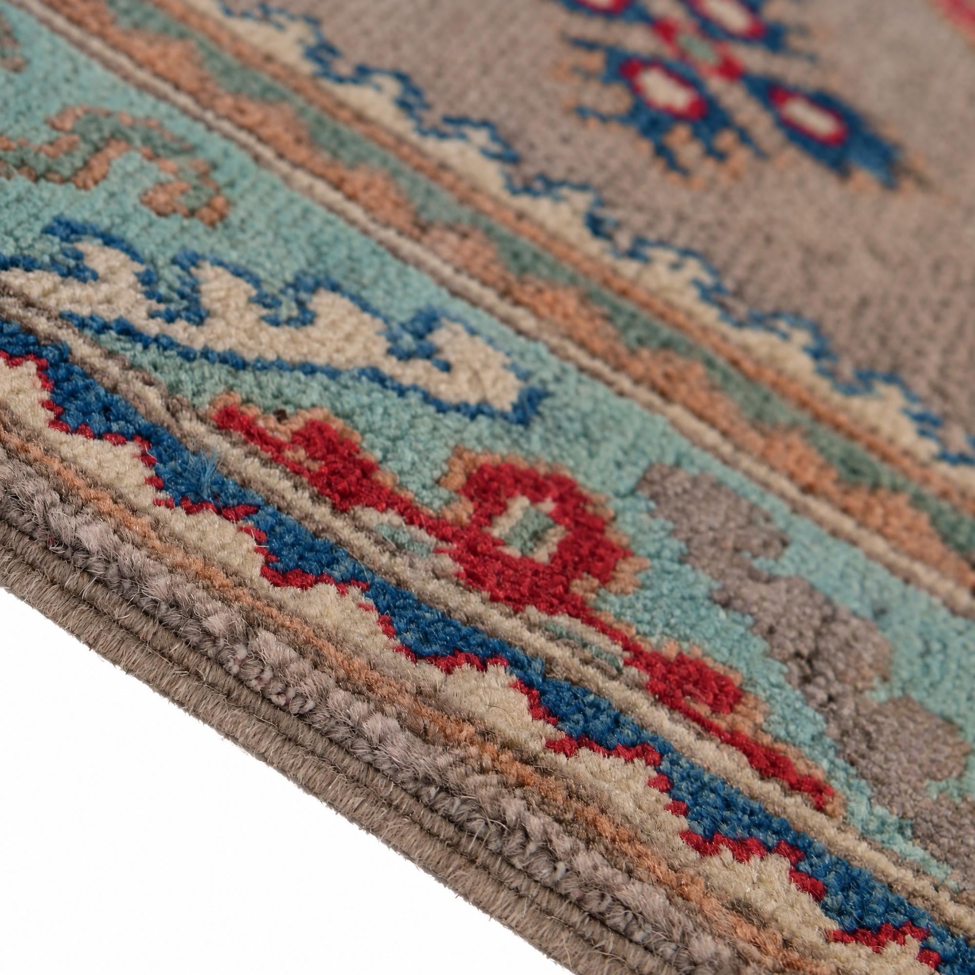 80cm x 295cm Hand Knotted Kazak Runner Rug