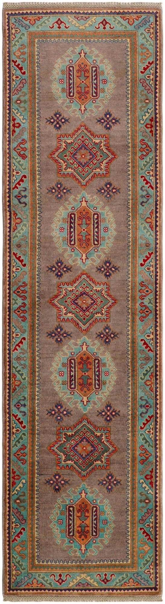 2' 8 x 9' 8 Hand Knotted Kazak Runner Rug