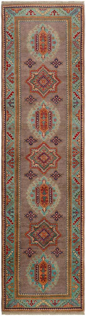 2' 8 x 9' 8 Hand Knotted Kazak Runner Rug