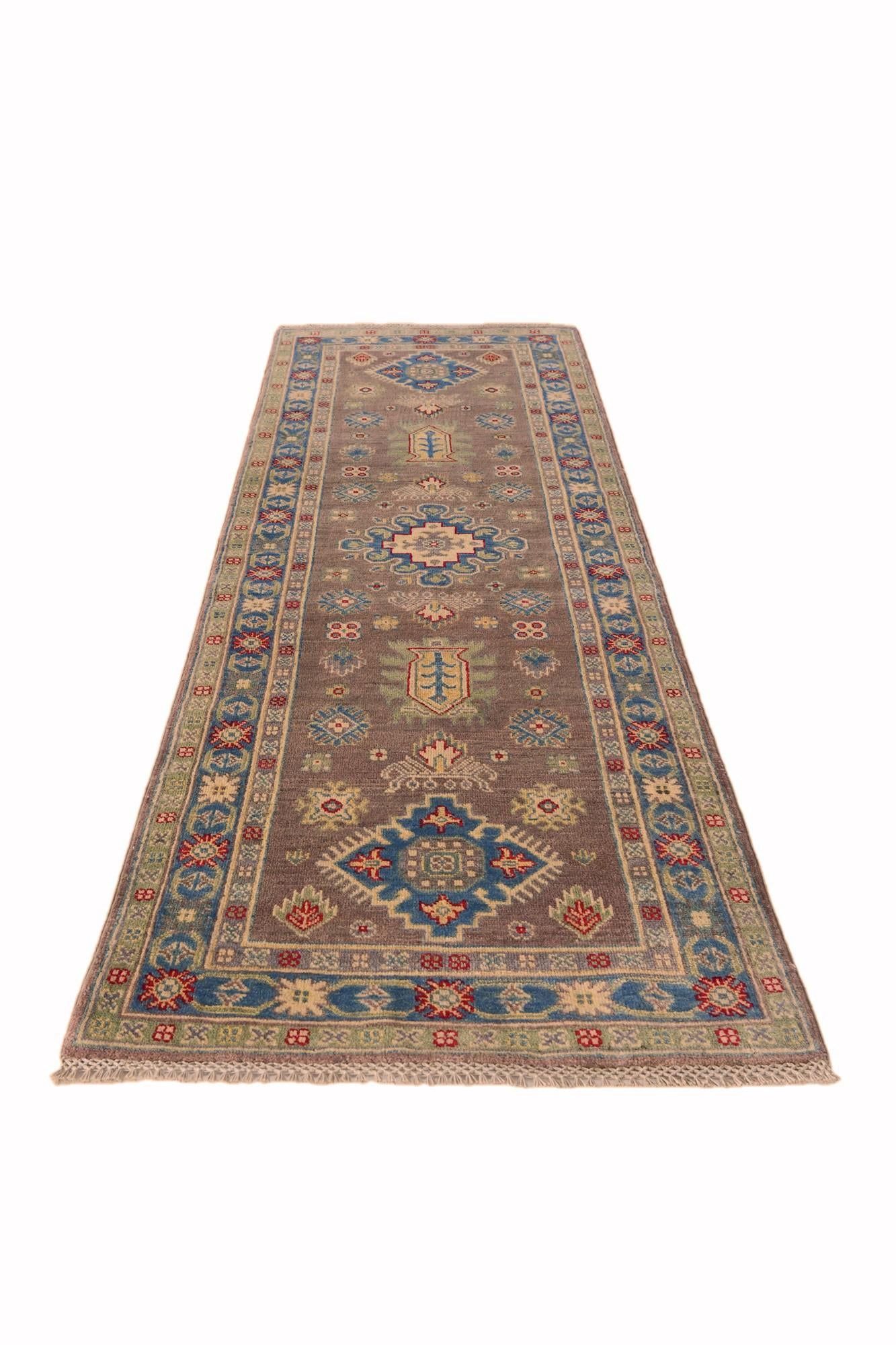 2' 9 x 8' Hand Knotted Kazak Runner Rug