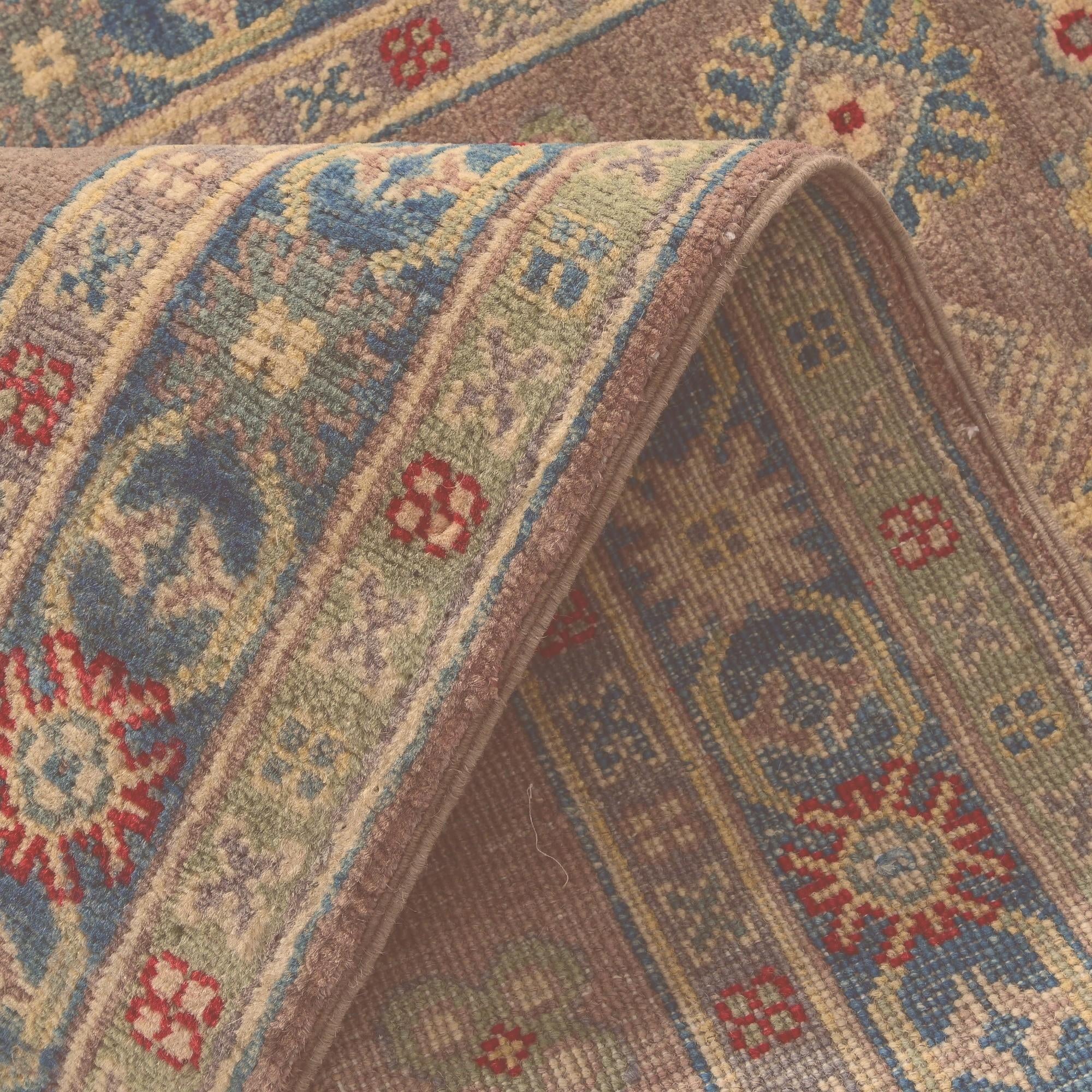 2' 9 x 8' Hand Knotted Kazak Runner Rug
