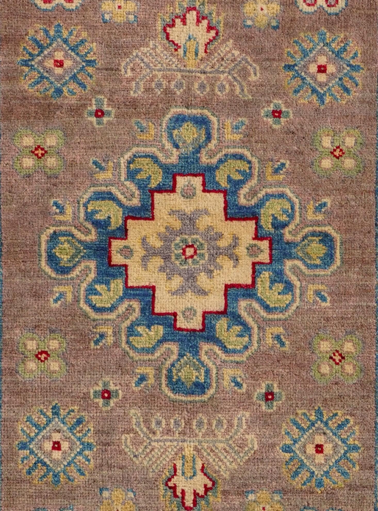 2' 9 x 8' Hand Knotted Kazak Runner Rug
