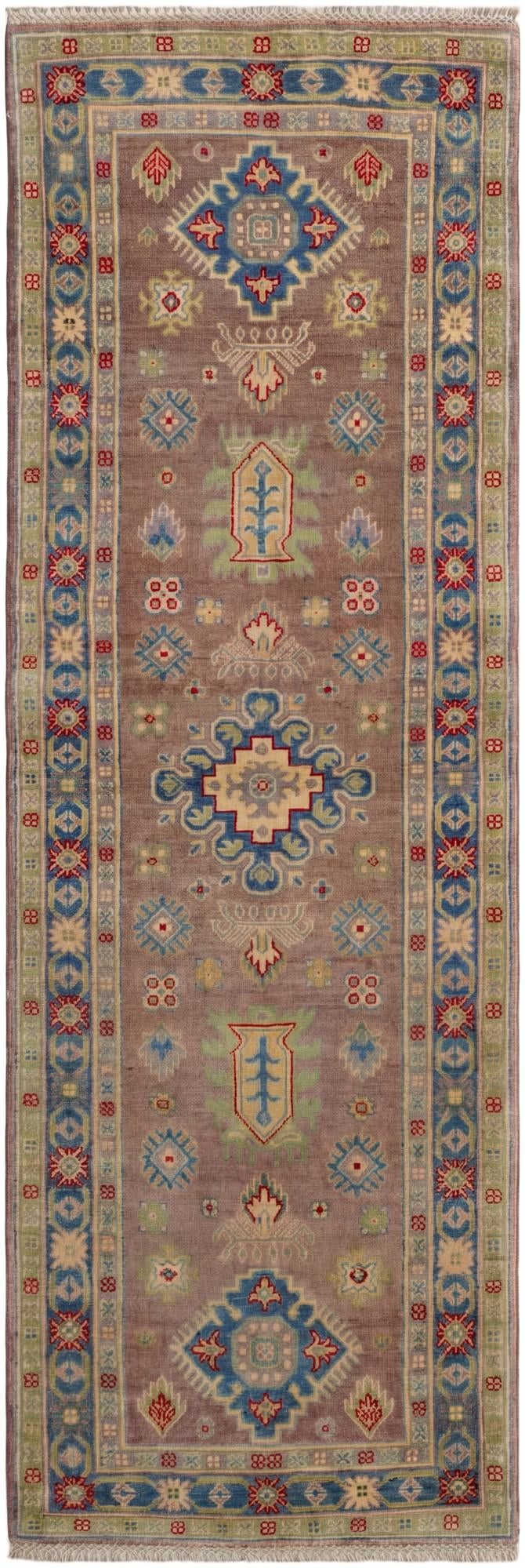 2' 9 x 8' Hand Knotted Kazak Runner Rug