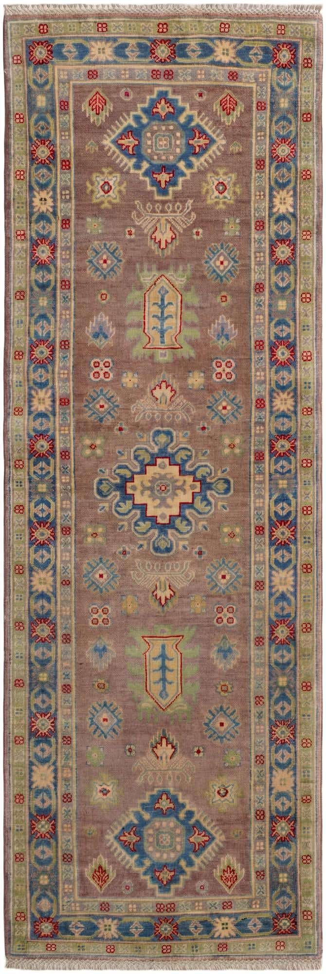 2' 9 x 8' Hand Knotted Kazak Runner Rug