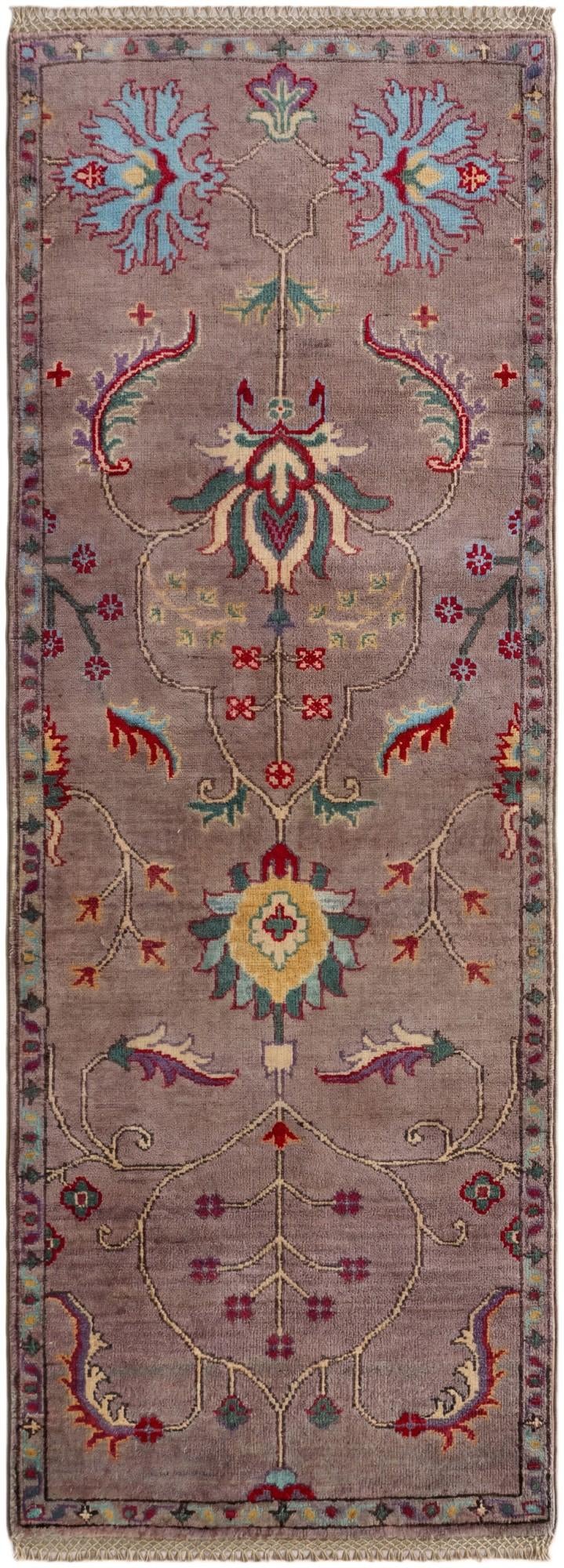 2' 2 x 5' 9 Hand Knotted Kazak Runner Rug