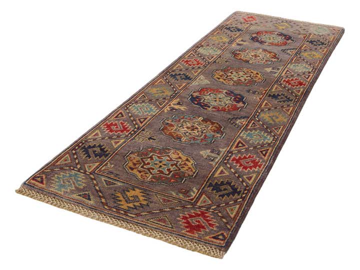 2' x 5' 8 Hand Knotted Kazak Runner Rug