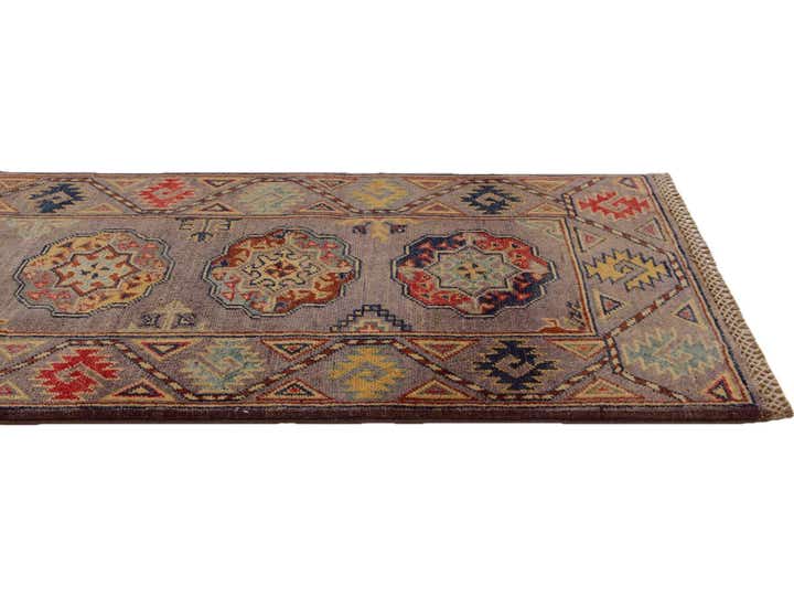 2' x 5' 8 Hand Knotted Kazak Runner Rug